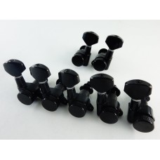 Sterling JP Locking Guitar Tuners Black Set 5L+2R